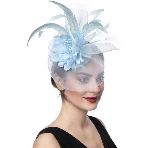 Accessories - Women's Tea Party Hat Summer Light Blue